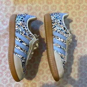 Adidas Samba Og X Liberty London Elastic Lace Shoes Toddler Size 9